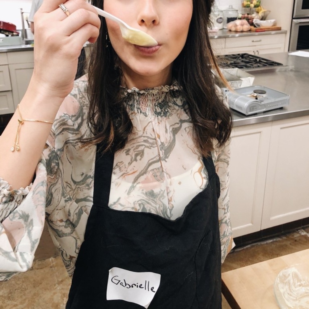 Turtle neck watercolor top